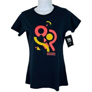 Outdoor Research Women's Size S Shape Scape Naval Blue T-Shirt NEW